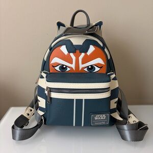 NWT Loungefly Star Wars Ahsoka Tano Mini Backpack Grotto Treasures Exclusive